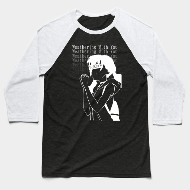 Weathering with You Baseball T-Shirt by nagai